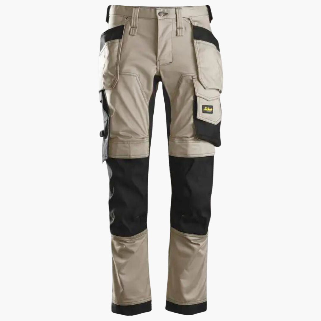 Men's Stretch Work Trousers with Holster Pockets for Professionals