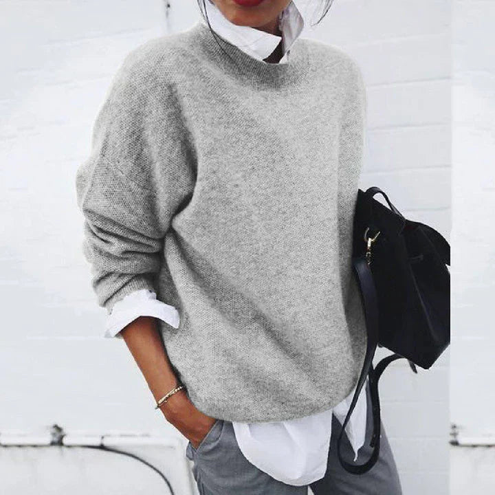 Women's Relaxed Fit Casual Pullover Sweater – Modern Everyday Style