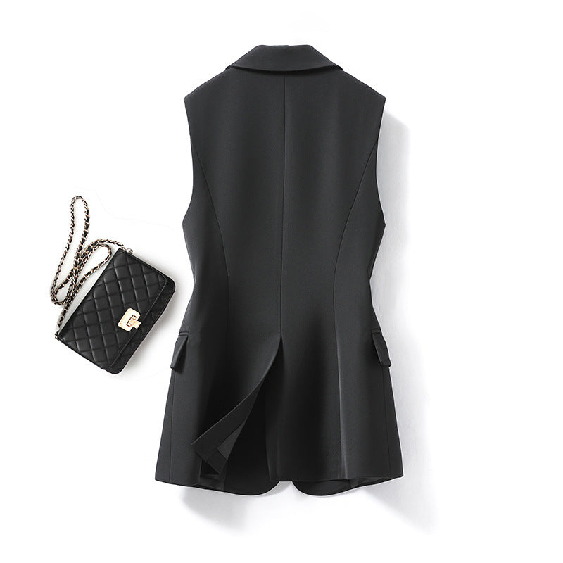 Hayley – Black Suit Women's Coat Outerwear Vest