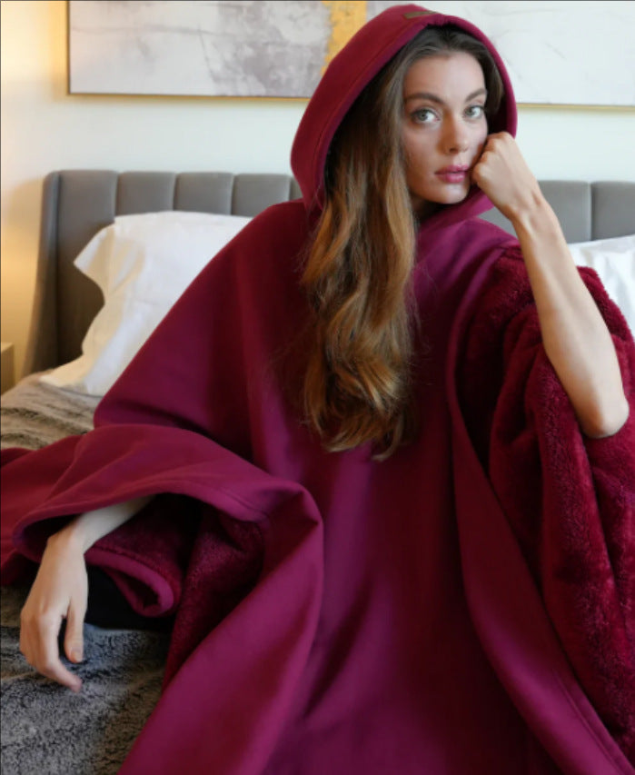 Women's Oversized Relaxed Hoodie Blanket – Ultra-Comfort Loungewear for Home & Leisure