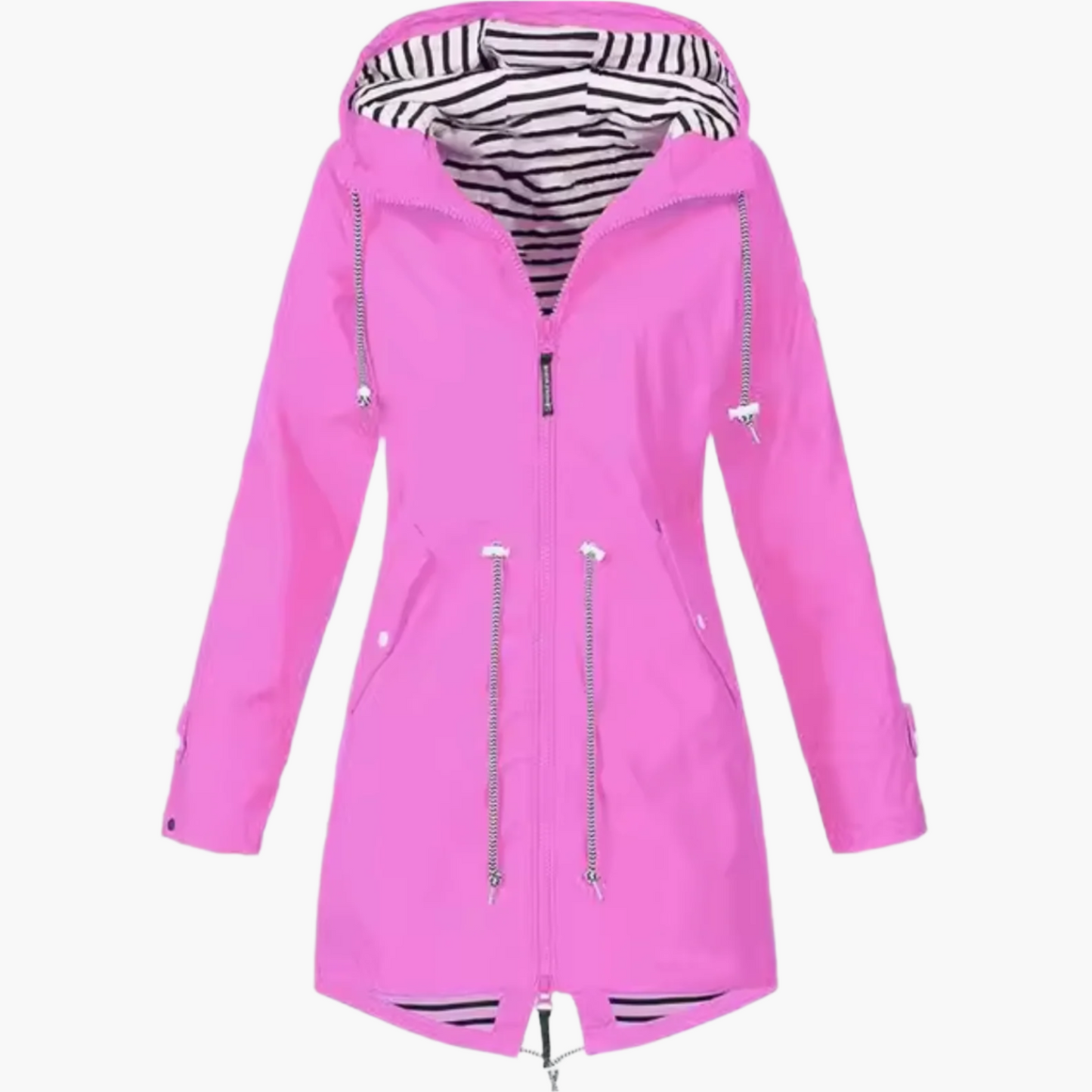Women's Outdoor Waterproof Hooded Rain Jacket – Windproof Multi-Season Parka for Hiking & Travel