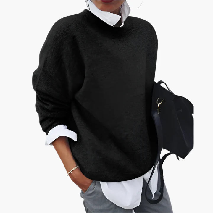 Women's Relaxed Fit Casual Pullover Sweater – Modern Everyday Style