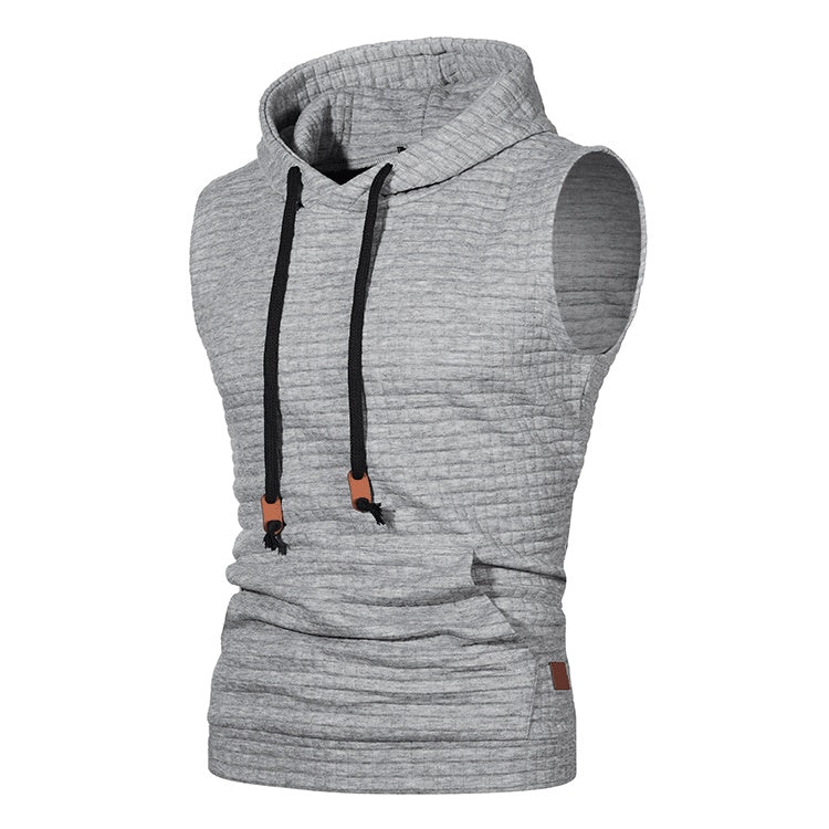 Jeffrey – Men's Sleeveless Knitted Hoodie