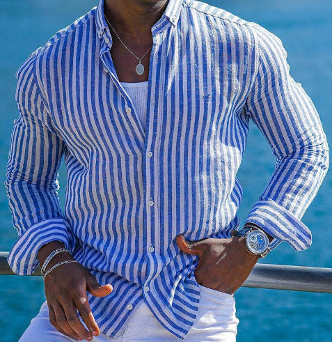 Steven – Summer 3D Printed Long Sleeve Shirt