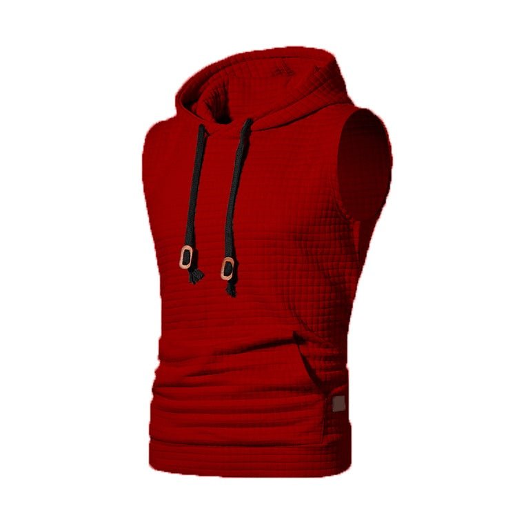 Jeffrey – Men's Sleeveless Knitted Hoodie