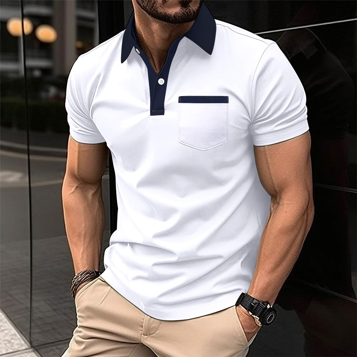 Eddie – Slim Fit Short Sleeve Polo Shirt