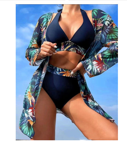Marion – Three-Piece Printed Swimsuit