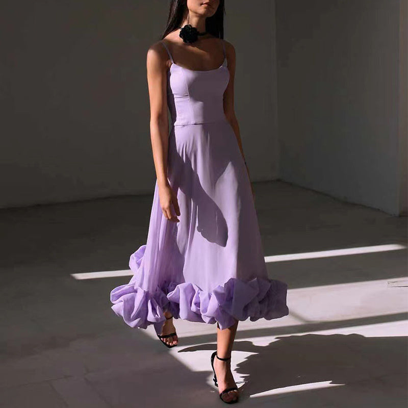 Sharon – Three-Dimensional Flower A-Line Skirt
