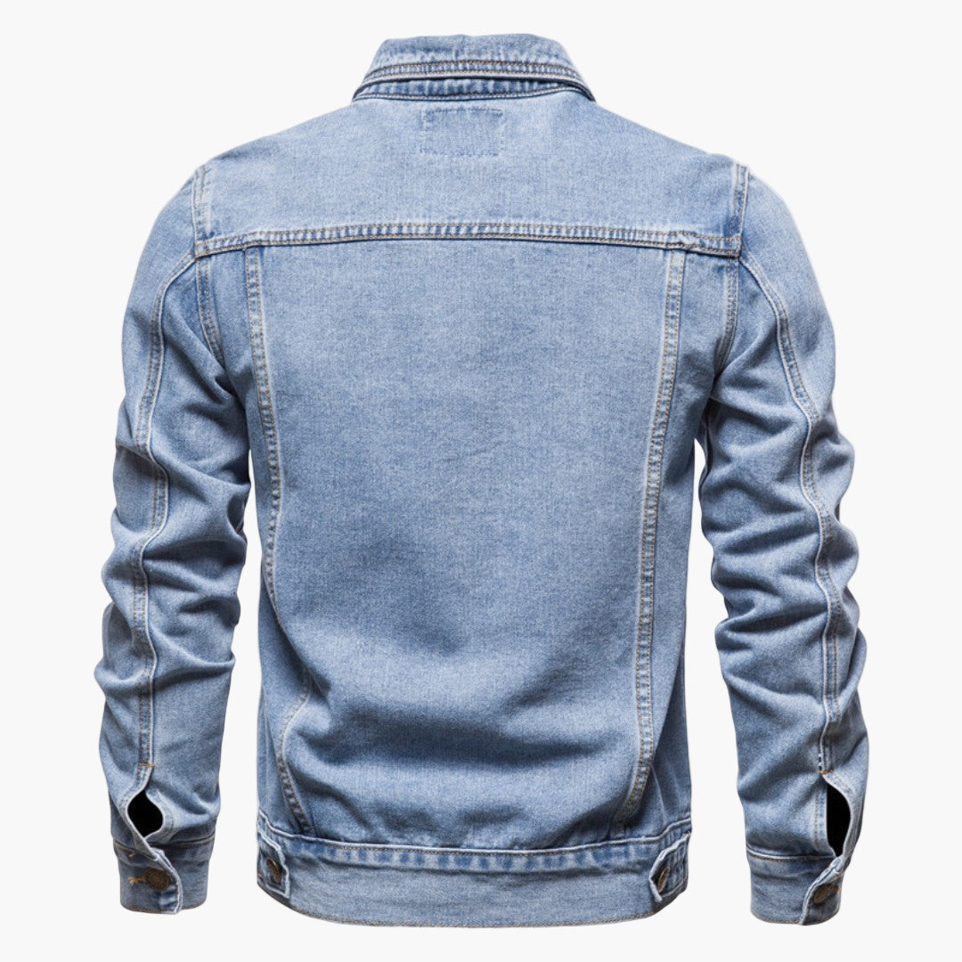 Men's Classic Denim Jacket Versatile Everyday Style