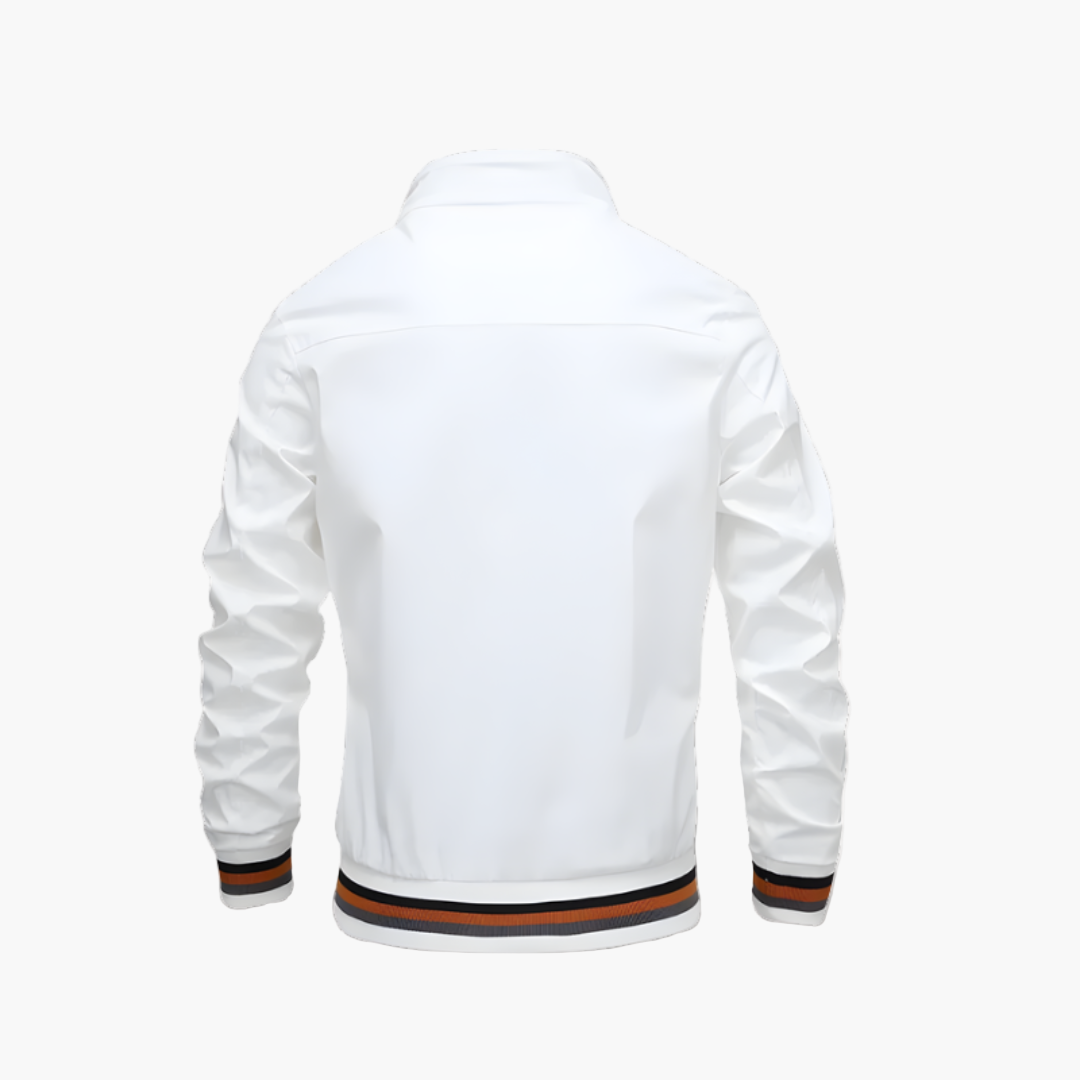 Men's Lightweight Golf Windbreaker Jacket – Athletic Fit Water-Resistant Zip-Up for Golf & Outdoor Activities