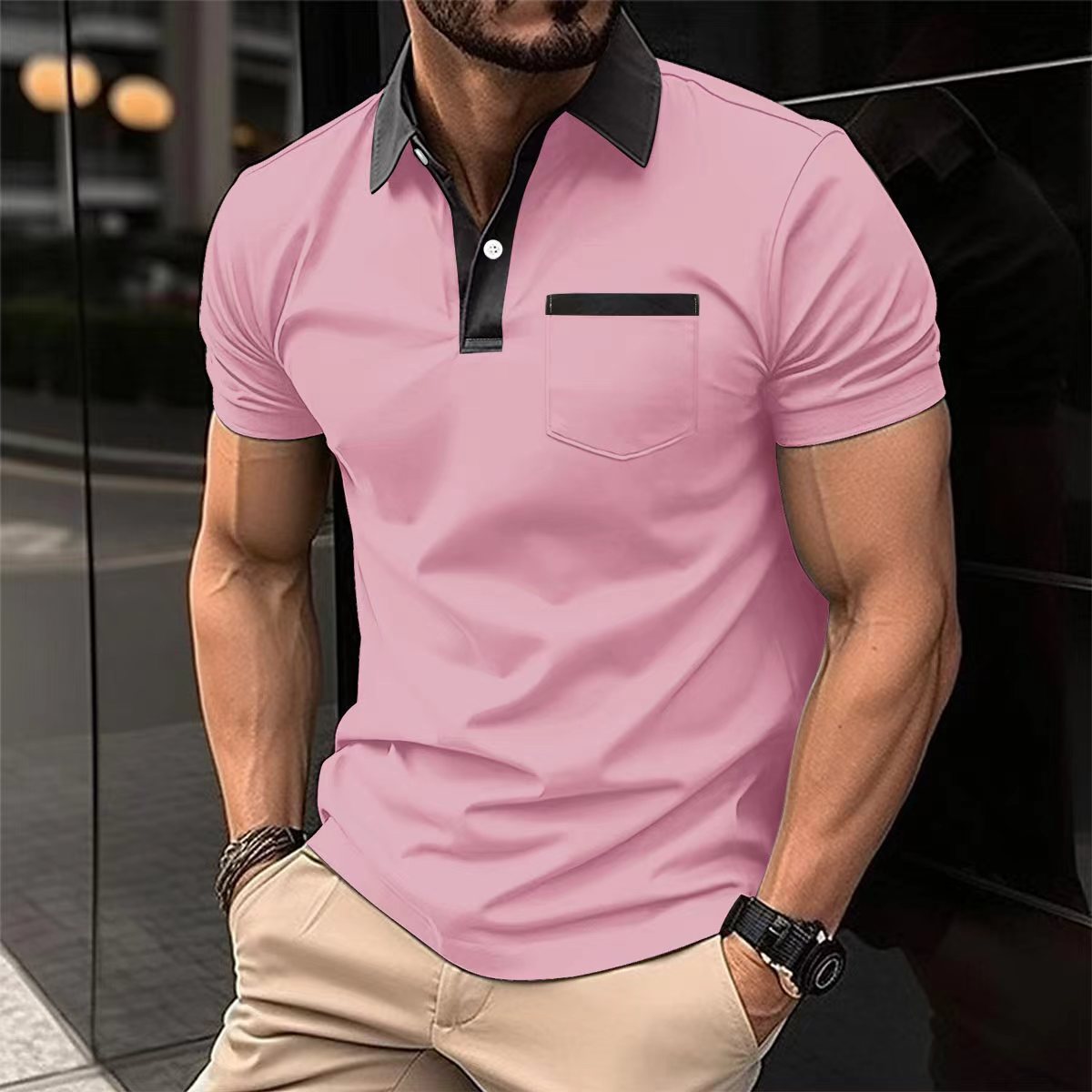 Eddie – Slim Fit Short Sleeve Polo Shirt