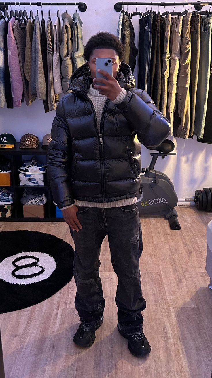 Men's Urban Winter Puffer Jacket – Street Style Down Insulation