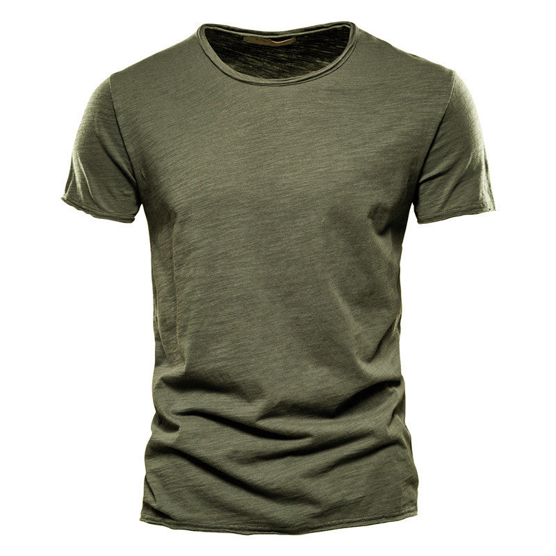 Steven – Men's Slim Cotton T-Shirt