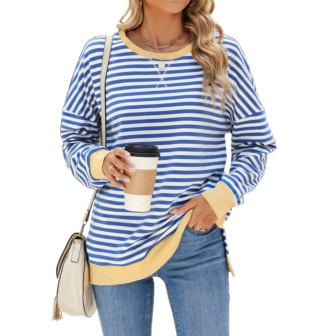 Emma – Striped Casual Pullover Top