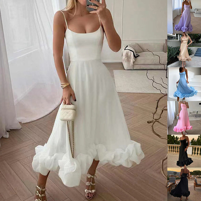 Sharon – Three-Dimensional Flower A-Line Skirt