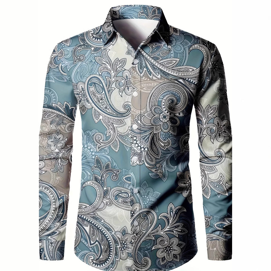 Reginald – Men's 3D Digital Printed Slim Cardigan