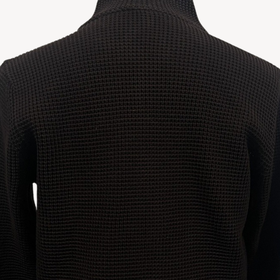 Men's Classic Knitted Button-Up Cardigan Sweater for Smart Casual Style