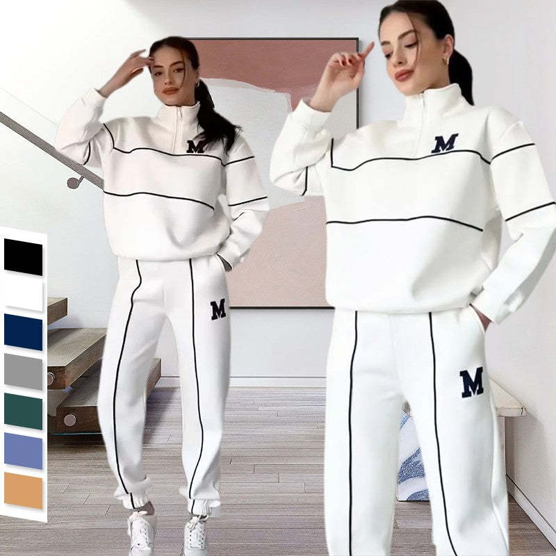 Sophia – Women's 2 Piece Lounge Hoodie Pullover Sweatsuit Set
