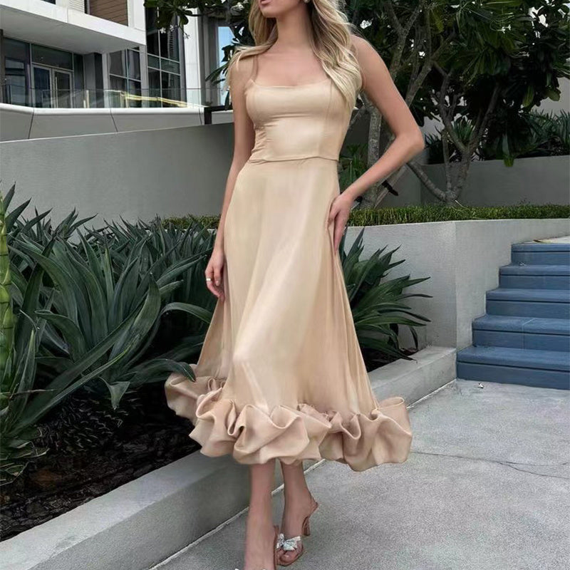 Sharon – Three-Dimensional Flower A-Line Skirt