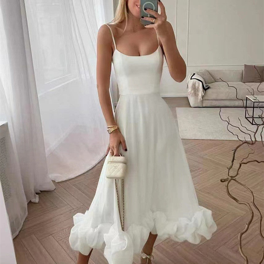 Sharon – Three-Dimensional Flower A-Line Skirt