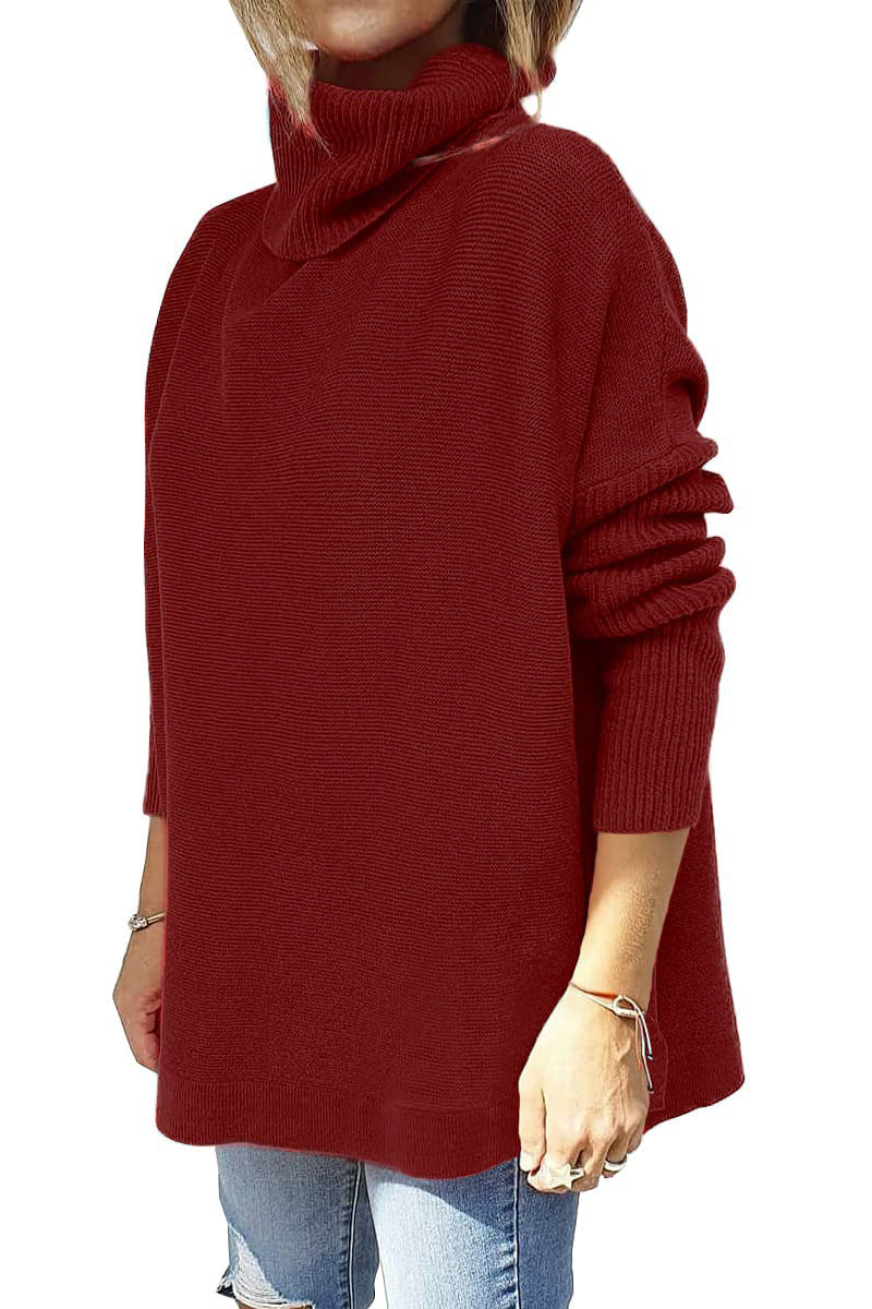 Karen – Hem Tunic Pullover Sweater Knit Top