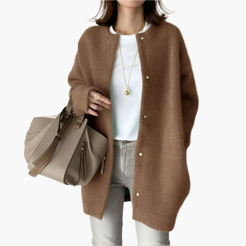 Women's Elegant Casual Knit Cardigan – Relaxed Fit Versatile Outerwear