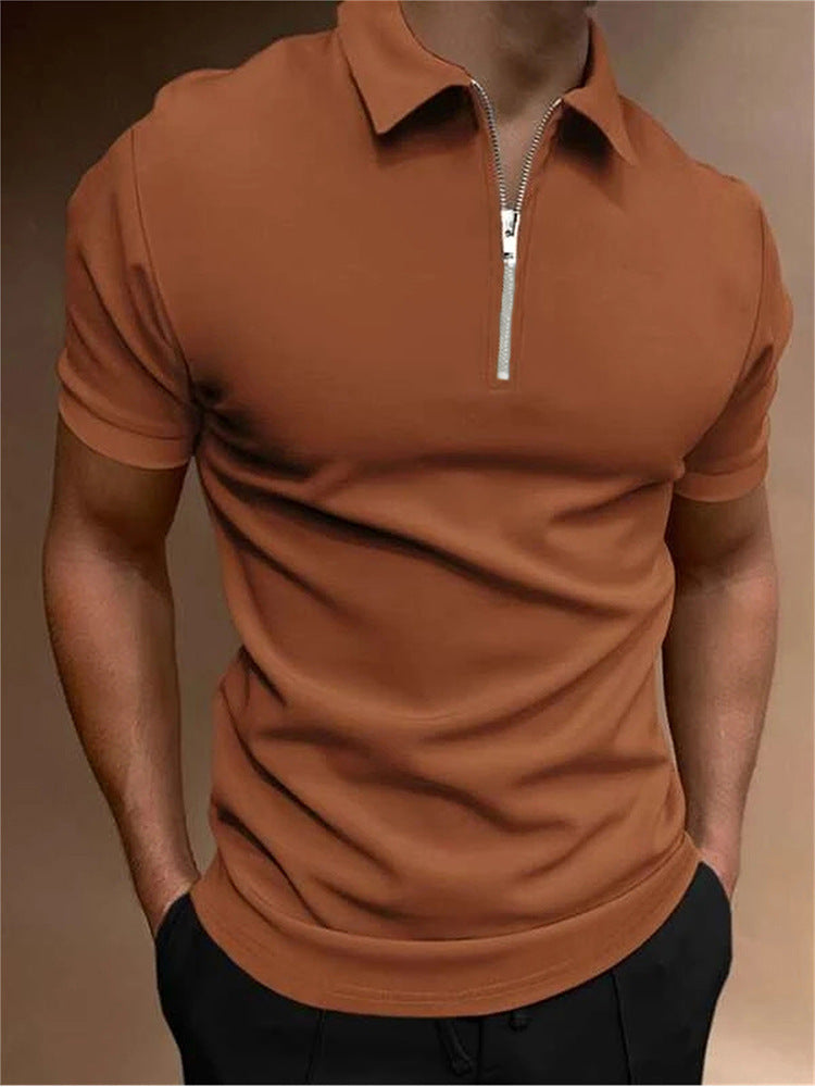 Andy – Men's Casual Short Sleeve Digital Print Polo Shirt