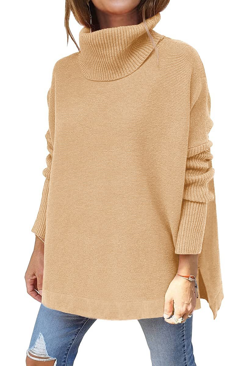 Karen – Hem Tunic Pullover Sweater Knit Top