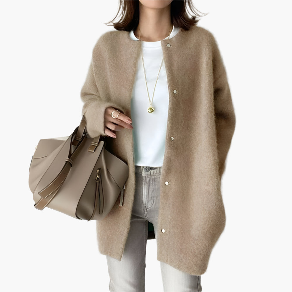Women's Elegant Casual Knit Cardigan – Relaxed Fit Versatile Outerwear