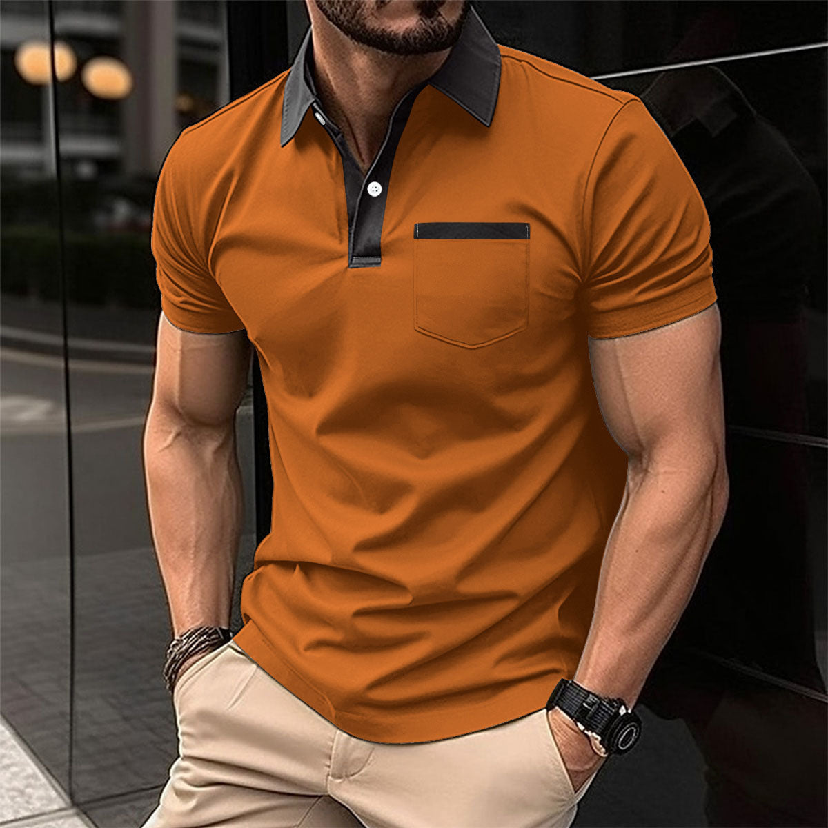Eddie – Slim Fit Short Sleeve Polo Shirt