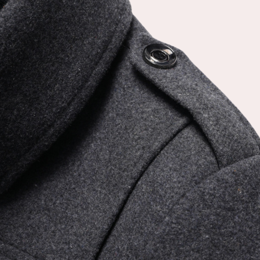 Men's Classic Formal Winter Overcoat – Elegant Two-Piece Business & Casual Jacket