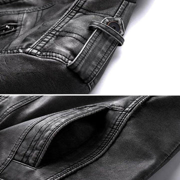 Men's Classic Biker Style Leather Jacket – Timeless Fashion for Modern Men