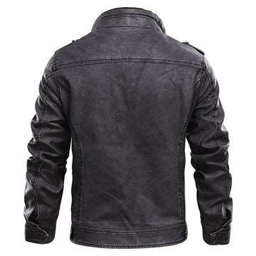 Men's Classic Biker Style Leather Jacket – Timeless Fashion for Modern Men