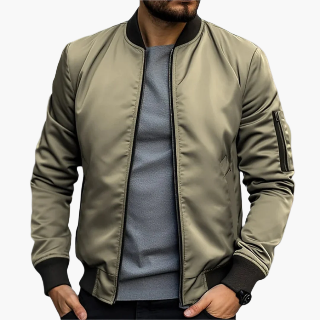 Men's Transitional Bomber Jacket – Lightweight Casual Style for Everyday Wear