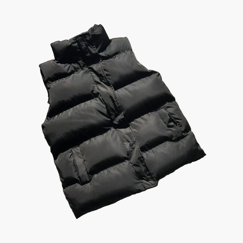 Women's Stylish Padded Outdoor Puffer Vest – Warm, Trendy, and Waterproof for Spring and Fall