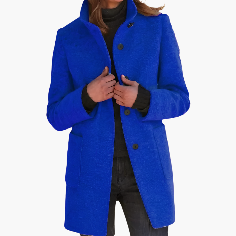 Women's Elegant Stand Collar Coat – Timeless Style Outerwear for All Seasons