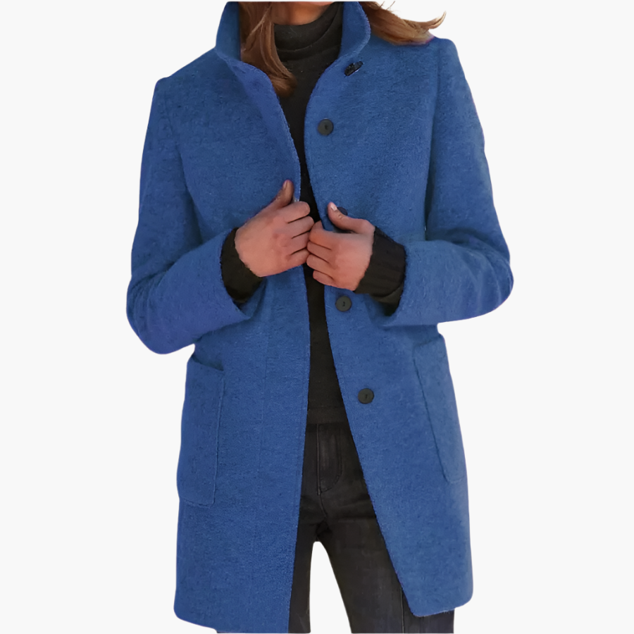 Women's Elegant Stand Collar Coat – Timeless Style Outerwear for All Seasons