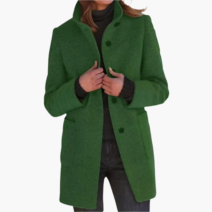 Women's Elegant Stand Collar Coat – Timeless Style Outerwear for All Seasons