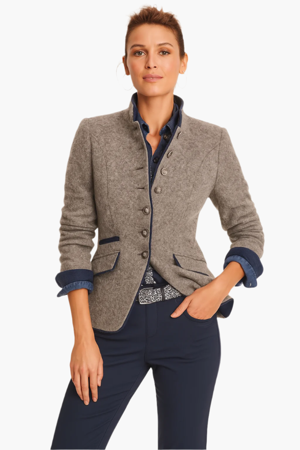 Women's Modern Tailored Blazer – Elegant Versatile Business Casual Jacket