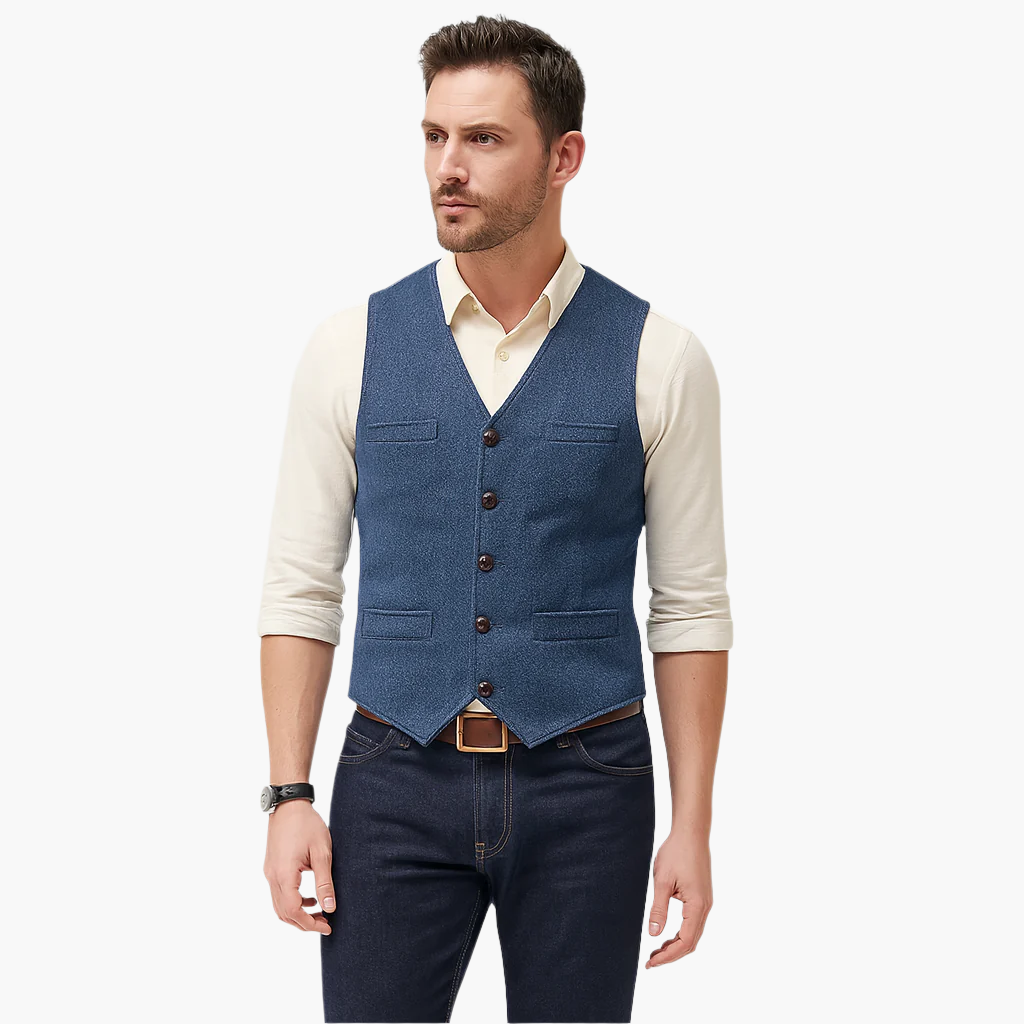 Men's Modern Slim Fit Vest for Effortless Style – Versatile Business & Casual Wear