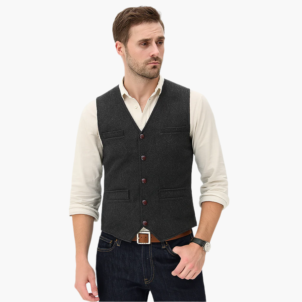 Men's Modern Slim Fit Vest for Effortless Style – Versatile Business & Casual Wear