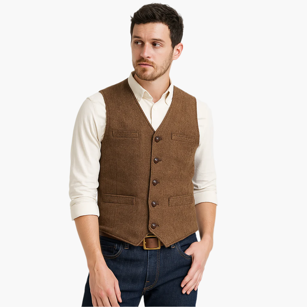 Men's Modern Slim Fit Vest for Effortless Style – Versatile Business & Casual Wear