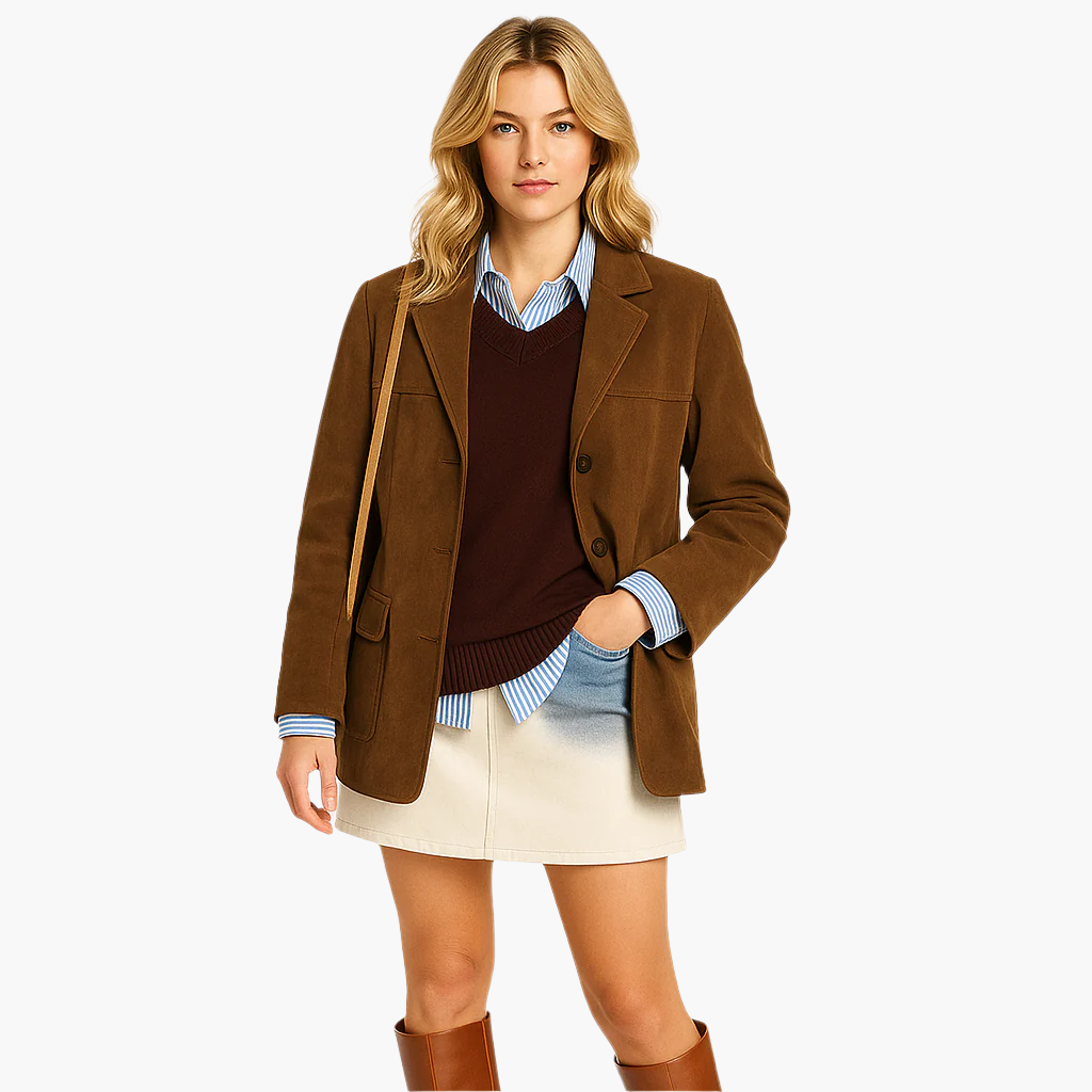 Women's Classic Oversized Blazer – Elegant Fall & Winter Outerwear for Everyday Style