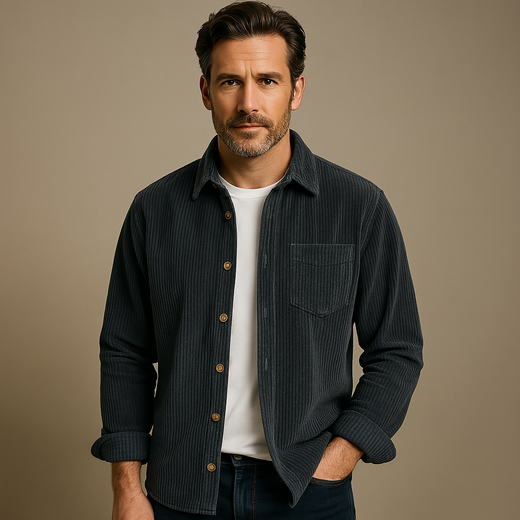 Men's Casual Corduroy Shirt – Relaxed Fit, Everyday Style, Versatile Layer