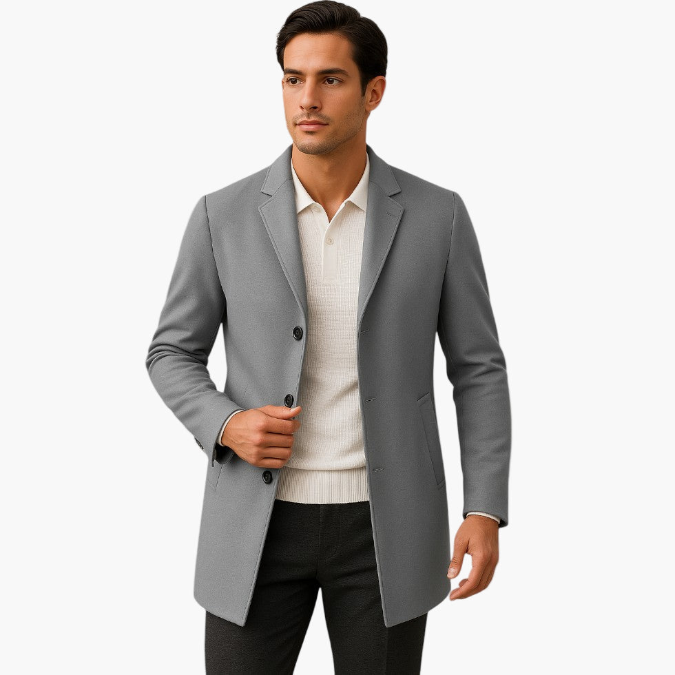 Men's Classic Tailored Spring Jacket – Modern Business & Casual Outerwear