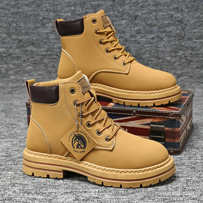 Men's Outdoor Rugged Fashion Ankle Boots for Adventure and Work