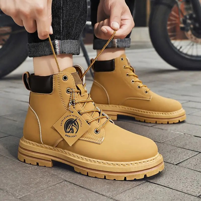 Men's Outdoor Rugged Fashion Ankle Boots for Adventure and Work