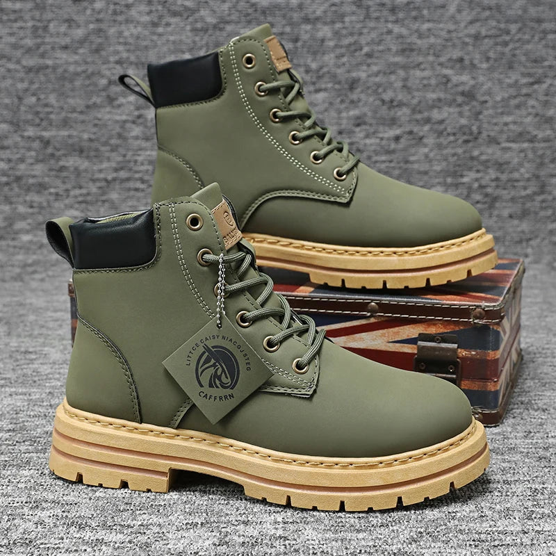 Men's Outdoor Rugged Fashion Ankle Boots for Adventure and Work
