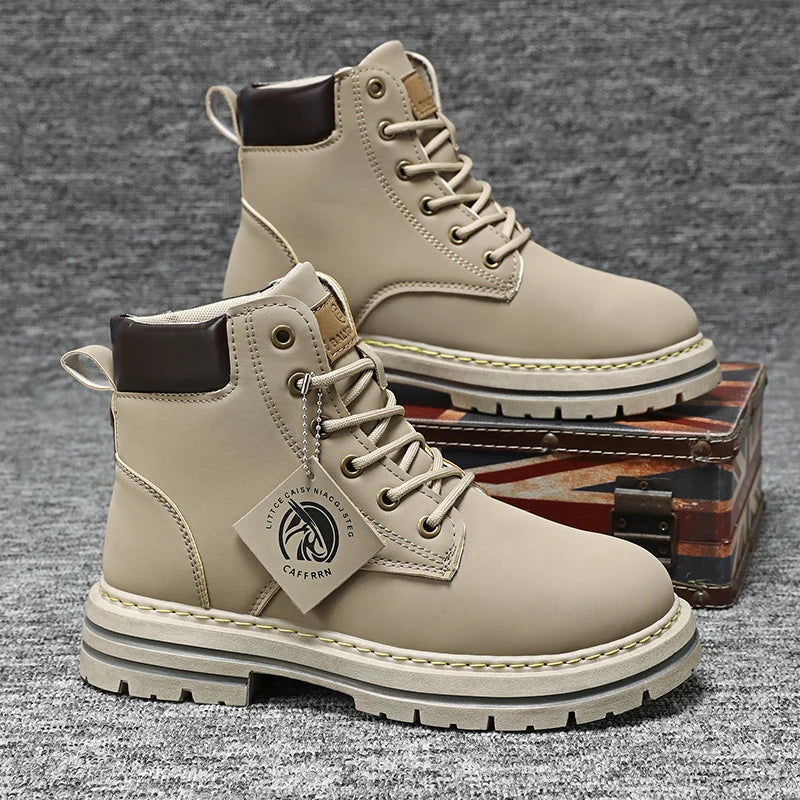 Men's Outdoor Rugged Fashion Ankle Boots for Adventure and Work