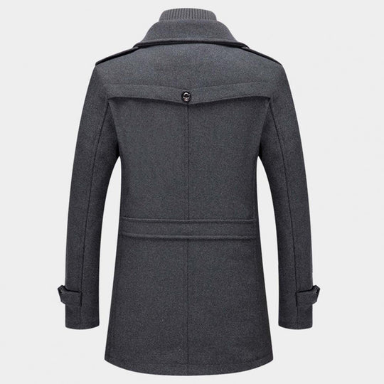 Men's Classic Formal Winter Overcoat – Elegant Two-Piece Business & Casual Jacket